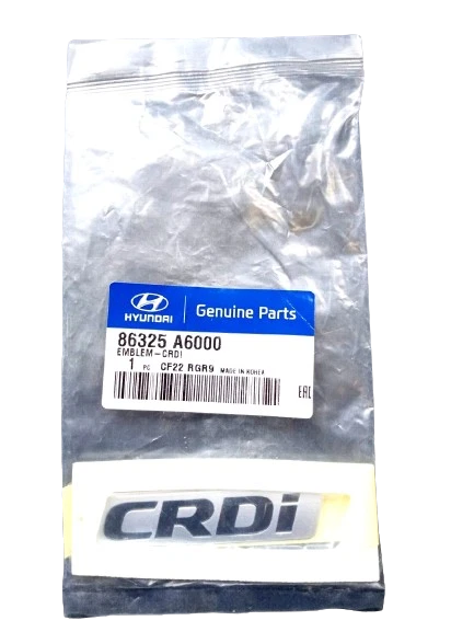 Genuine Parts 86325A6000 CRDi Emblem – Hyundai i30 2013 Onwards
