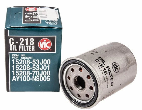 VIC C218 Oil Filter | Made in Japan | Ryco Z442 Compatible | Fits Nissan Micra, Navara, Skyline & More