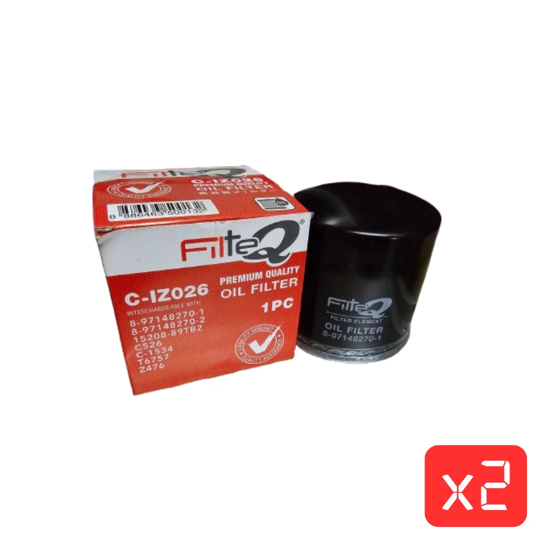 Filteq CIZ026 Oil Filter (Ryco Z476) – Isuzu NPR 1999–2002 | Pack of 2