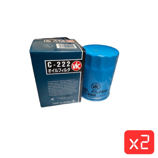 VIC C222 Oil Filter (Ryco Z115) – Nissan 280ZX, Bluebird, Navara & Patrol (Pack of 2)