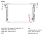 KWM KRA84047 Radiator Auto 32mm – Ford Falcon 1993–1996