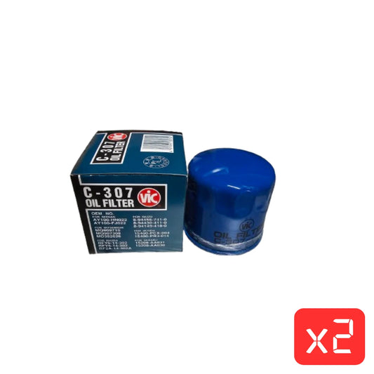VIC C307 Oil Filter (Ryco Z79A) – Honda Accord, CR-V, Odyssey, CRX & Concerto | Pack of 2