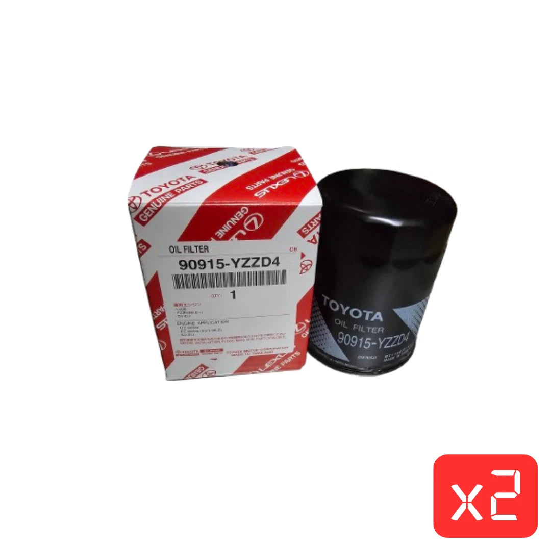 Genuine Toyota 90915YZZD4 Oil Filter – Hilux, Prado, LandCruiser & Camry (Pack of 2)